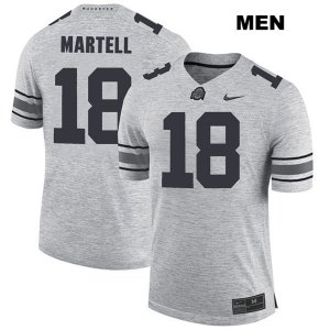 Men's NCAA Ohio State Buckeyes Tate Martell #18 College Stitched Authentic Nike Gray Football Jersey XH20F76KF